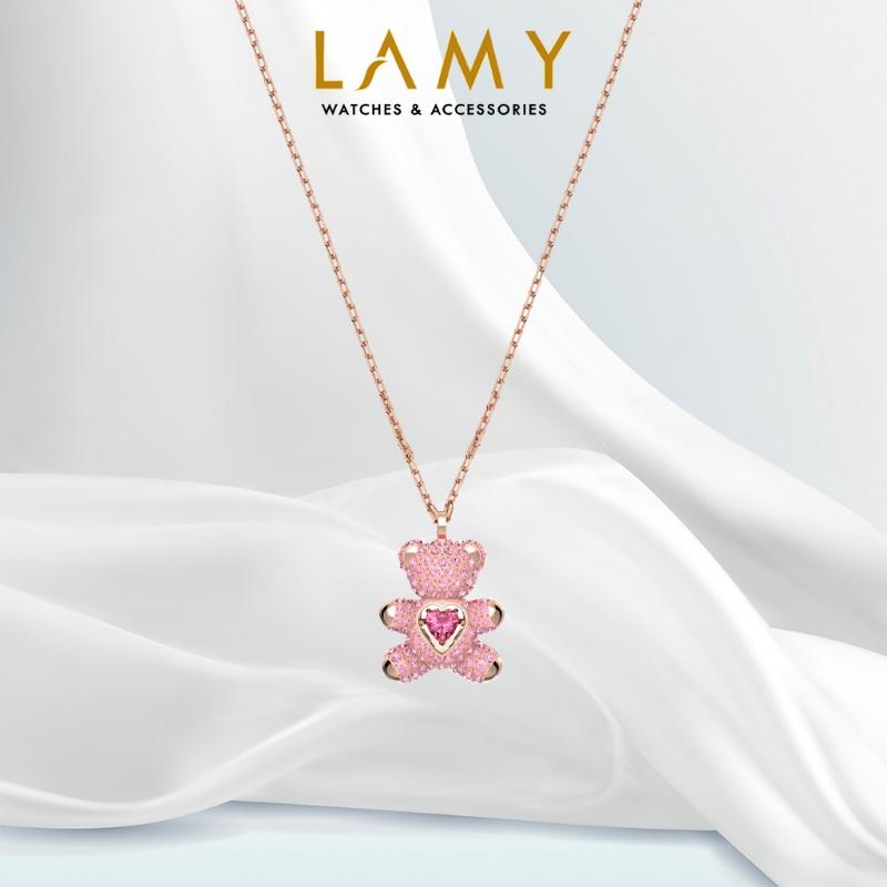 Dây chuyền CDE Teddy Bear Necklace Pink CDE6055PI