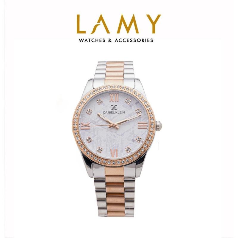 Đồng hồ nữ Daniel Klein Dial Sunray Demi Sliver-Rose Gold Ladies DK5416 - Lamy watch