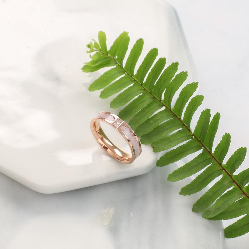 Stone Inlaid Ring Men's