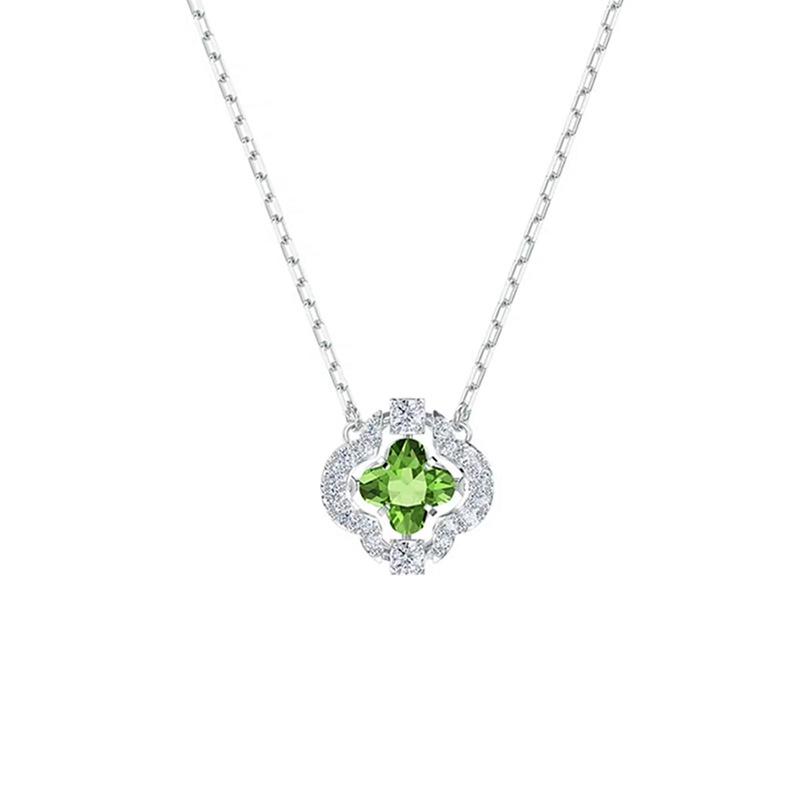 Dây chuyền CDE Sparkling Flower Necklace Green CDE6053GR