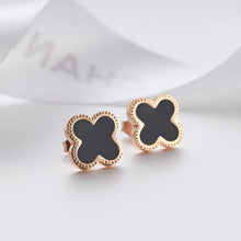 Bông tai 4 lá may mắn CDE Vàng hồng CDE3023RG.BL