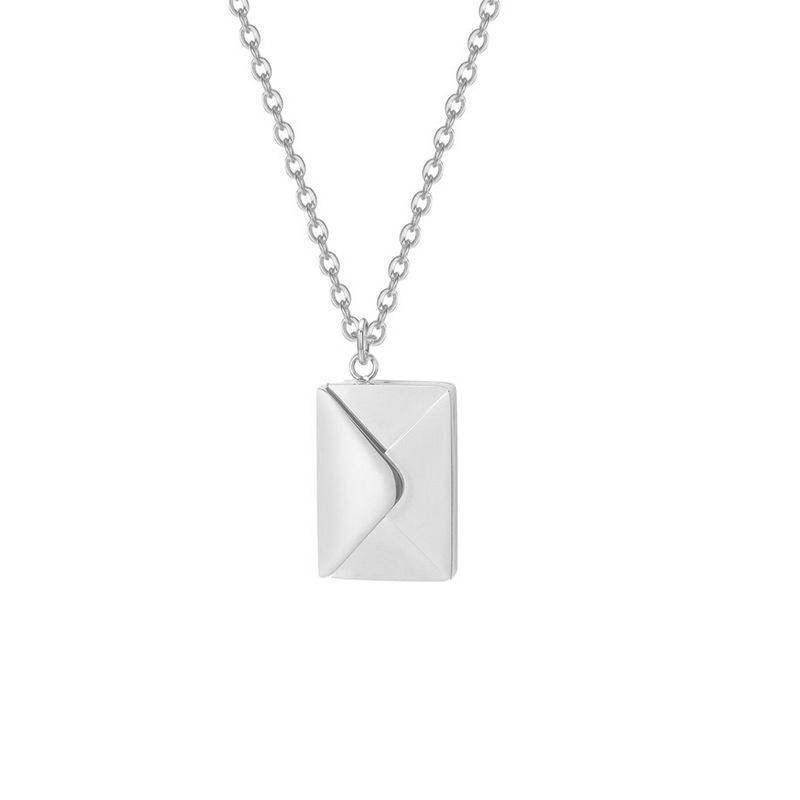 Fingers Print Letter Pendant Silver
