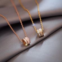 Dây chuyền Geometric Opal Necklace Rose Gold CDE6063RG