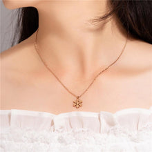 Dây chuyền nữ Romantic Snowflake Necklace Rose Gold CDE6033RG