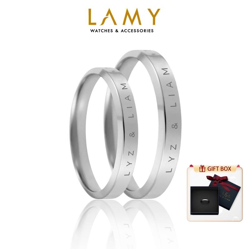 Nhẫn cặp đôi Lyz and Liam Classic - Eternity Ring LL8001SV