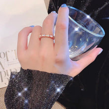Bộ nhẫn LAMY Stone Inlaid Rose Gold Ring CDE8047RG & CDE8021RG