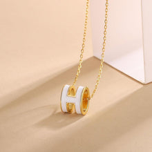 Dây chuyền nữ H-shaped White Necklaces CDE6028WH