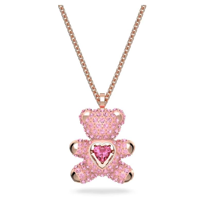 Dây chuyền CDE Teddy Bear Necklace Pink CDE6055PI