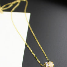 Dây chuyền Geometric Opal Necklace Gold CDE6063GG