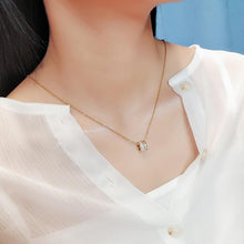Dây chuyền Geometric Opal Necklace Rose Gold CDE6063RG