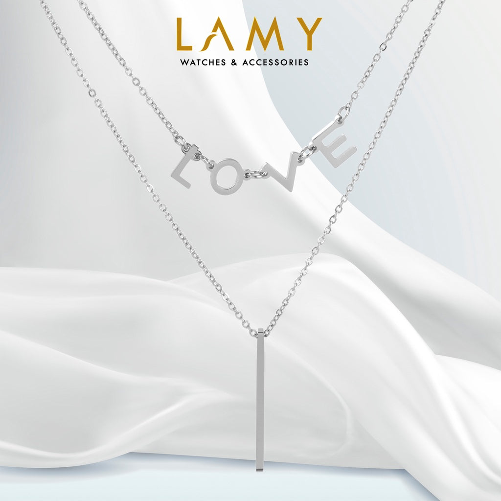 Dây chuyền nữ CDE I LOVE Necklace CDE6018SV