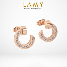 Khuyên tai LAMY Agrafe Sparkle Earrings Rose Gold CDE3004RG