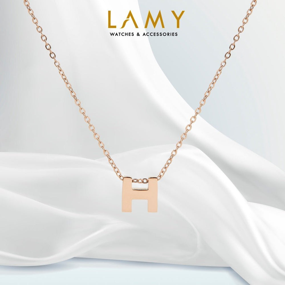 H-shaped Necklace Rose Gold