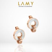 Khuyên tai LAMY Piece Stud Earrings White CDE3011RG