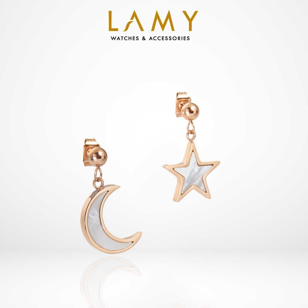 CDE Moon Star Earrings CDE3016WH