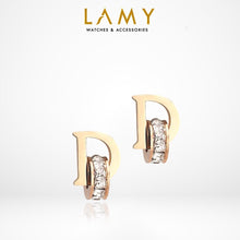 Khuyên tai LAMY D-shaped Earrings Silver CDE3019SV