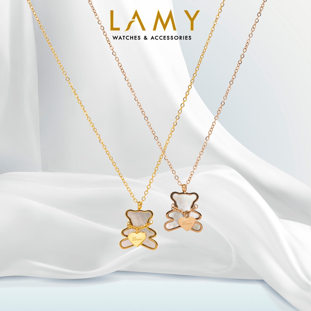 Dây chuyền CDE Teddy in love Necklace Rose Gold CDE6002