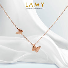 Dây chuyền LAMY Pave Butterfly Rose Gold Necklace CDE6005RG