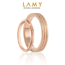 Bộ nhẫn LAMY Double Milgrain Ring Rose Gold CDE8029RG & CDE8003RG