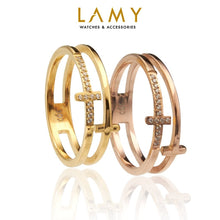 Nhẫn LAMY Elsa T Crystal Dual Rose Gold Ring CDE8028