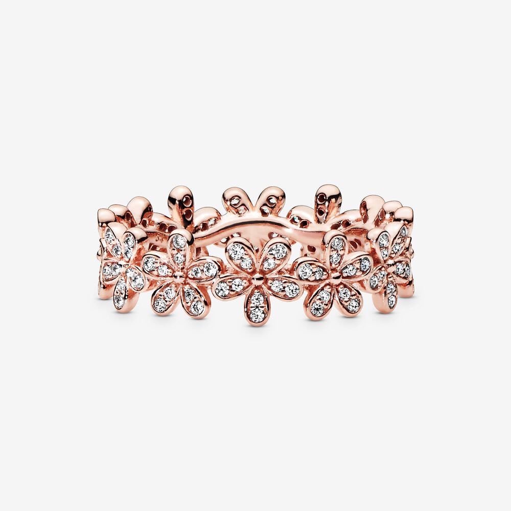 Stone Attach Chrysanthemum Ring Rose Gold