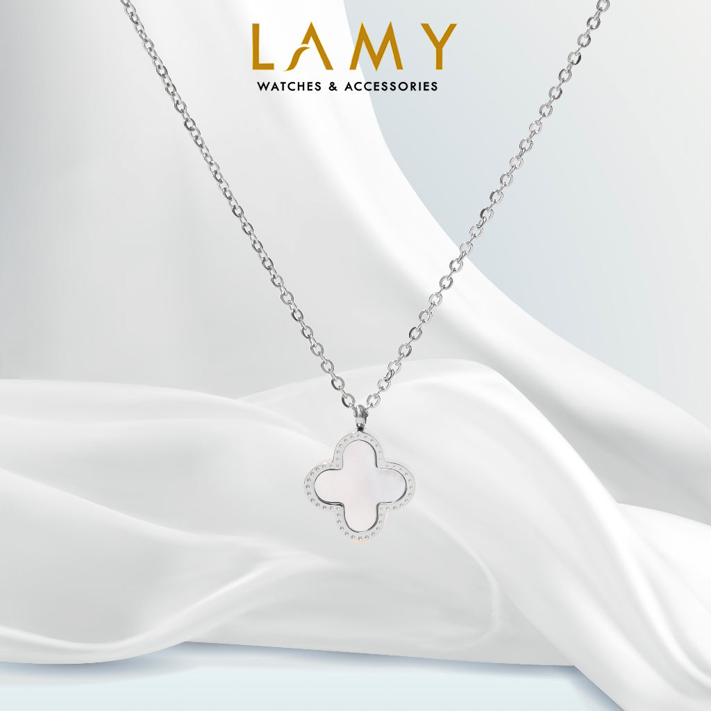 Dây chuyền CDE Two-sided Lucky Leaves Necklace Sliver CDE6026SV